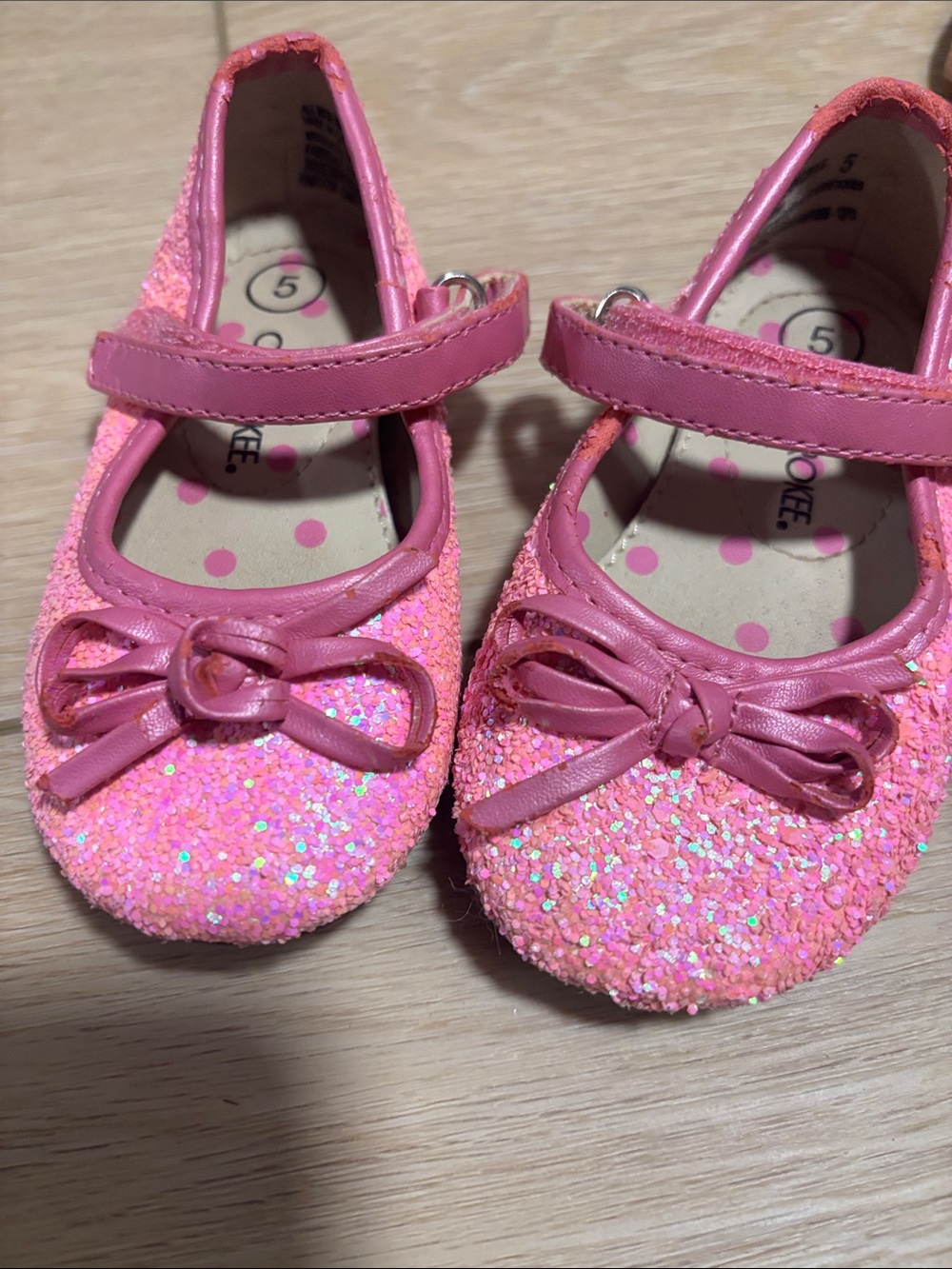 Kids Sparkle Mary Jane Shoes - Pink
